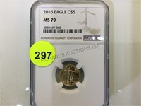 2016  $5 NGC MS70 GOLD COIN