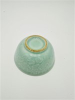 19 th blance green porcelain