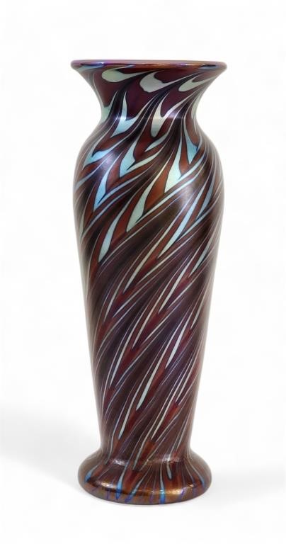 STEUBEN AURENE GLASS VASE