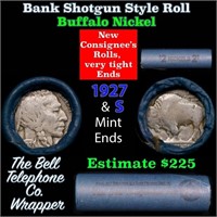 Buffalo Nickel Shotgun Roll in Old Bank Style 'Bel