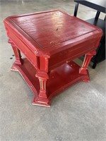 Red table