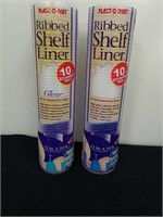 Two 12-in x 10 ft rolls of ribbed shelf liner
