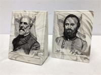 Confederate Civil War Bookends