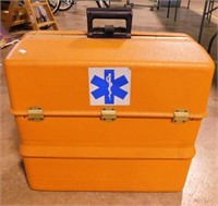 Large first aid EMS medic responder box,