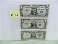 (3) 1957A $1 Silver Certificates