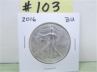 2016 American Silver Eagle BU