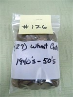 (127) Wheat Cents 1940’s – 50’s