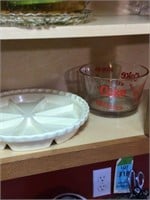 contents of shelf pie server, Coke bowl