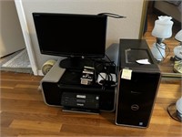 Dell Computer, Monitor & Lexmark Printer