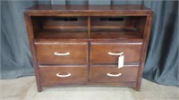 MEDIA CABINET WITH 4 DRAWERS