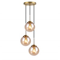 H XD GLOBAL Industrial Retro Loft 3 Way Pendant