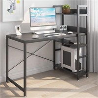 JSungo Computer Desk with 4 Tiers Shelves, 47 Inch