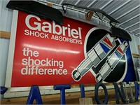 Large Gabriel shock absorbers metal sign.