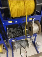 rope rack with counter and assorted rope