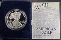 1995-P PROOF AMERICAN SILVER EAGLE OGP