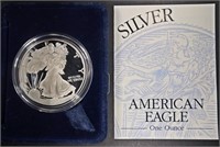 1996-P PROOF AMERICAN SILVER EAGLE OGP
