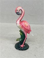 Cast-iron flamingo