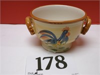 CALIFORNIA PANTRY CERAMICS ROOSTER DOUBLE HANDLED