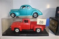 Die Cast Cars '40 Ford and Ford F-100 Truck