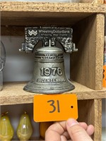 Vintage Cast Iron Liberty Bell Bank