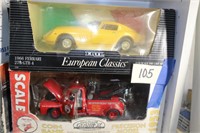 Die Cast Cars '66 Ferrari & '53 Ford F-100 Bank