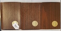 3 "Brown Box" 1971 Silver Proof Ike Dollars