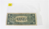 $1 Silver certificate, series of 1935A, Hawaii