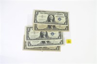 5- $1 Star note silver certificates,
