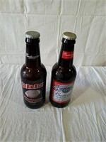 Large 15" collectible Budweiser beer bottles