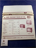 Vintage Sams Photofact Folder No 893 TVs