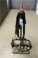 Welding Cart with Hoses and Gauges
