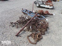 Auger Attachment and Drag Harrow