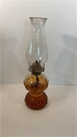 Clear glass Wick Lamp 17" with shade