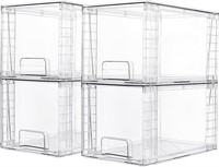 4 Pack Large Stackable Storage