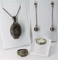 Vintage Sterling Locket & More