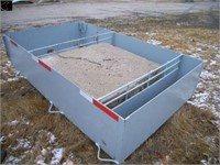 5' x 8' steel weight box w/ cement weight