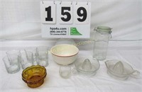 Lot of Misc. Kitchen Items - Glass Juicers,