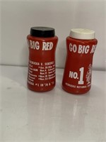 Vintage "Go Big Red" salt & pepper