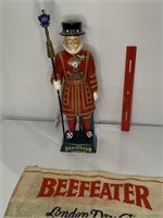 "The Beefeater" Liquor Decanter & sm Towel