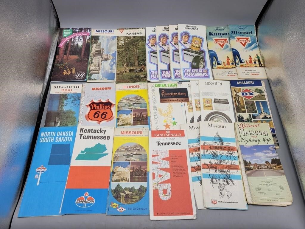 Lot of State Maps Phillips 66 Conoco