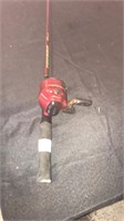 Red shakesphere fishing pole