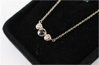 Stunning Sapphire and Diamond Necklace