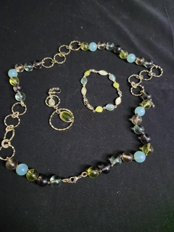 Women's Vintage Gem Jewelry Set