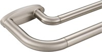 Double Curtain Rods Brushed Nickel