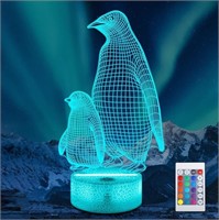 Lampeez Penguin Gift, Penguin 3D Night Light for K