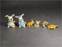 Six Ceramic Animal Figurines