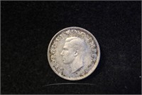 1941 New Zealand 6 Pence Silver Coin