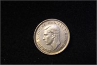 1948 Australia 6 Pence Silver Coin