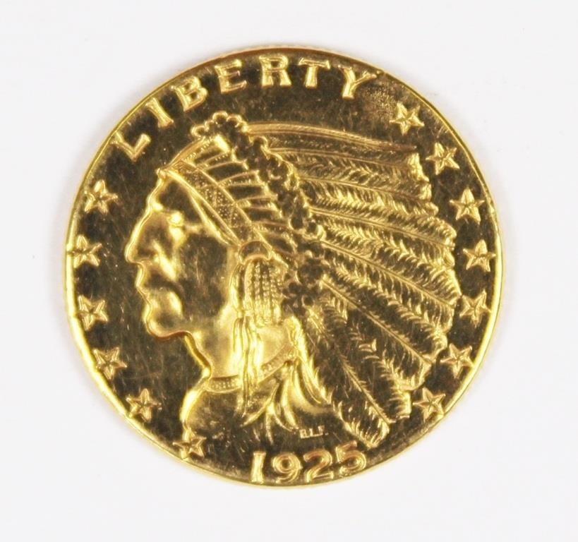 1925-D $2.50 GOLD INDIAN