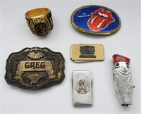 COOL DUDES LOT - ROLLING STONES BUCKLE